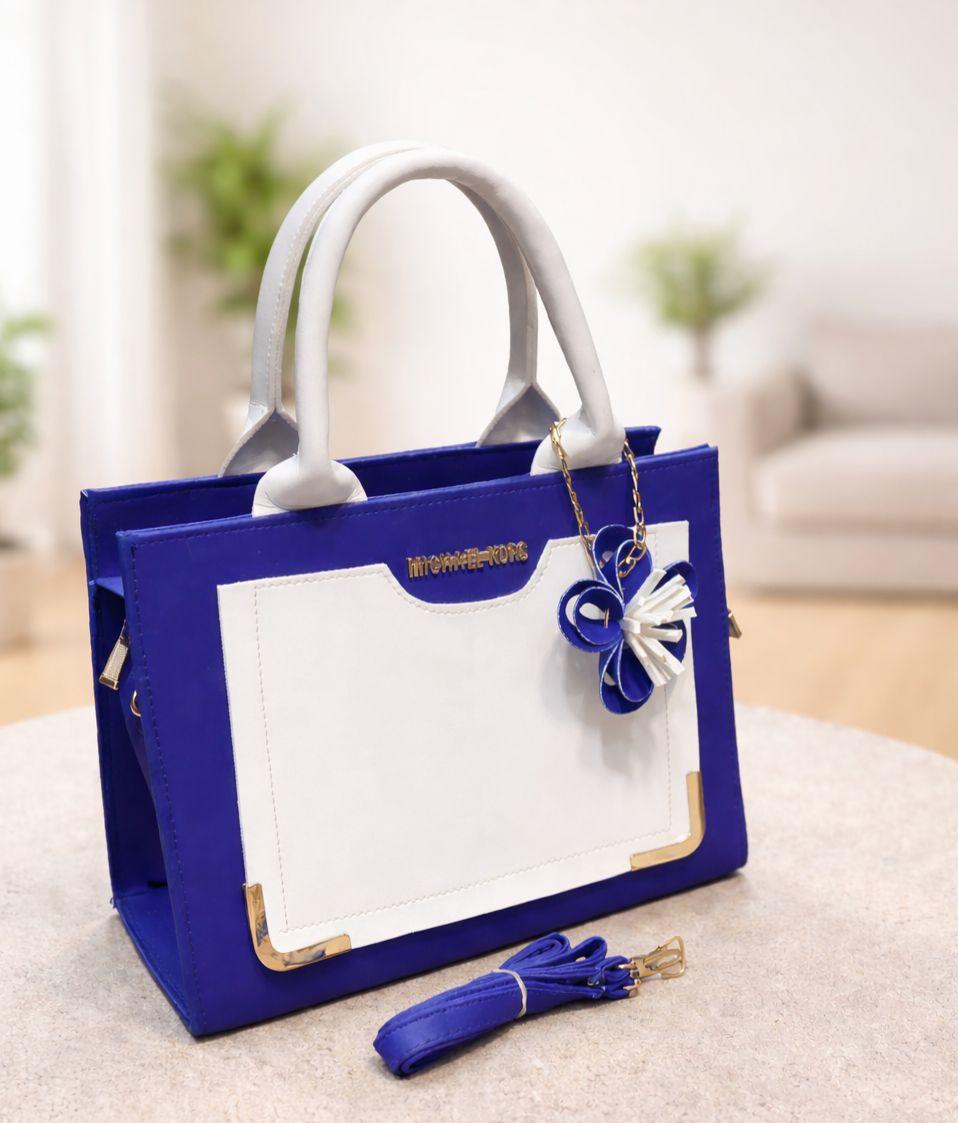 MK Front Flower Ketchain ink blue