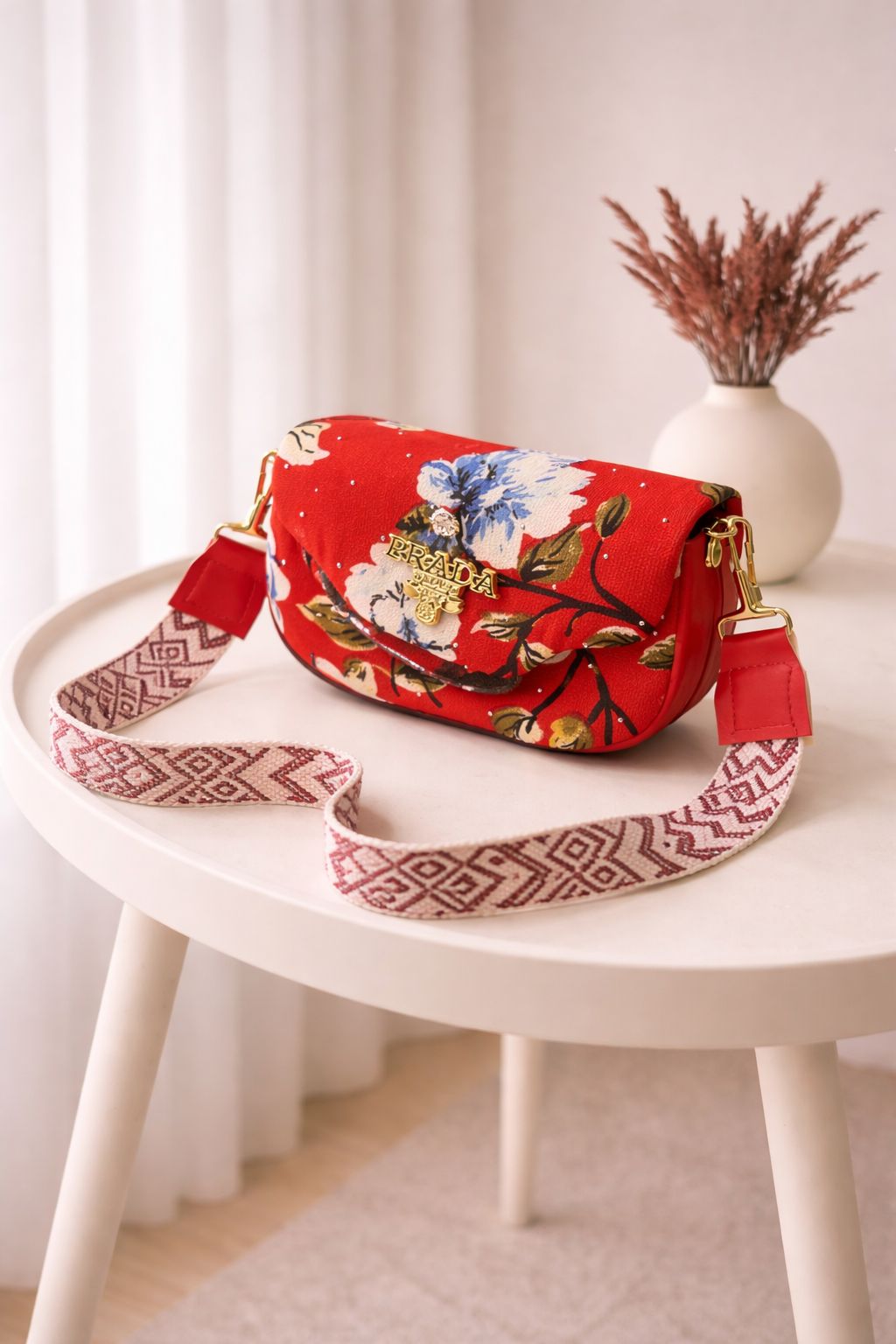 Kids Mini Prada Bag russian red