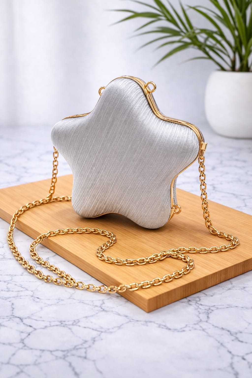 STAR Shape Mini Bags silver