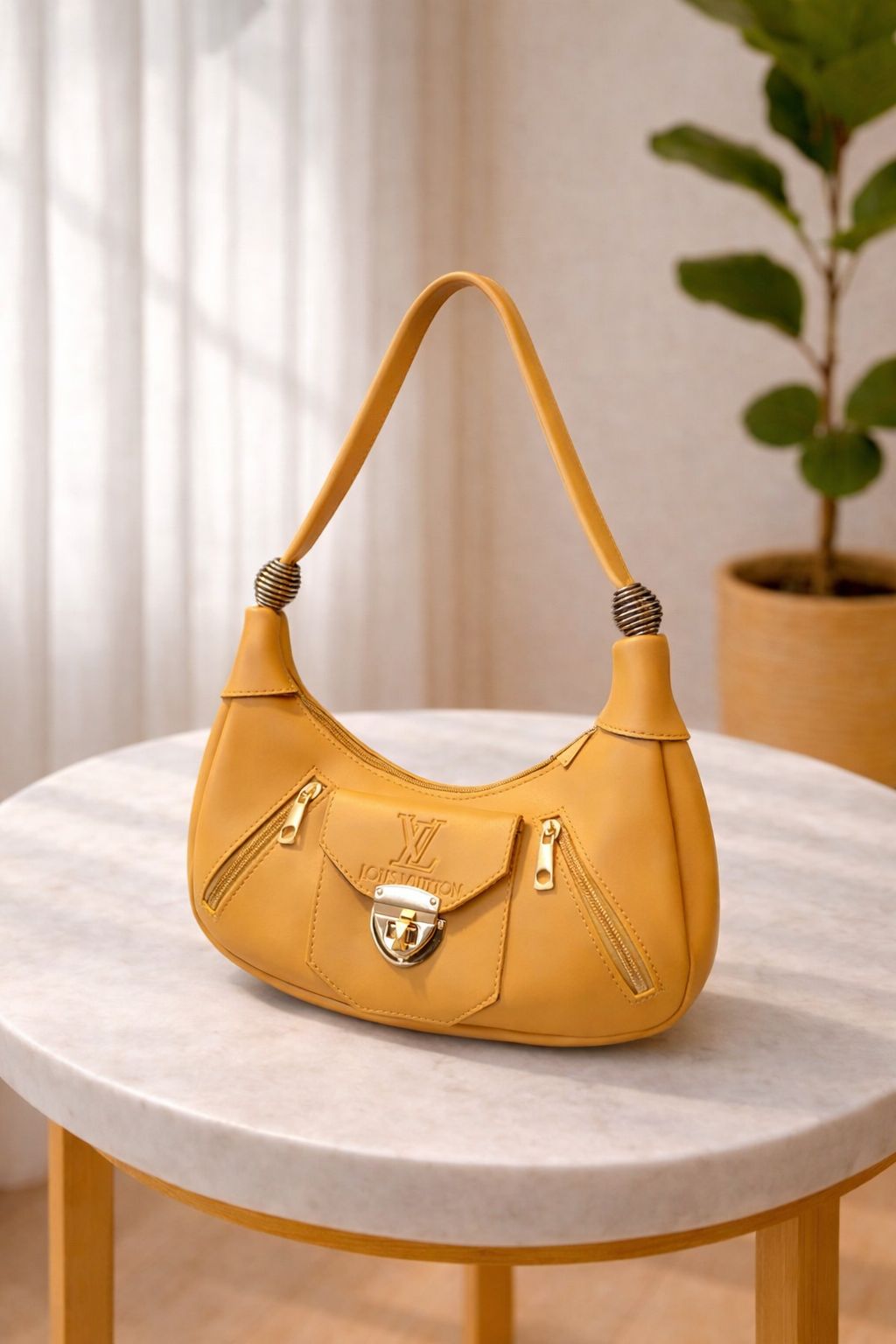 L-V Shoulder Bag mustard