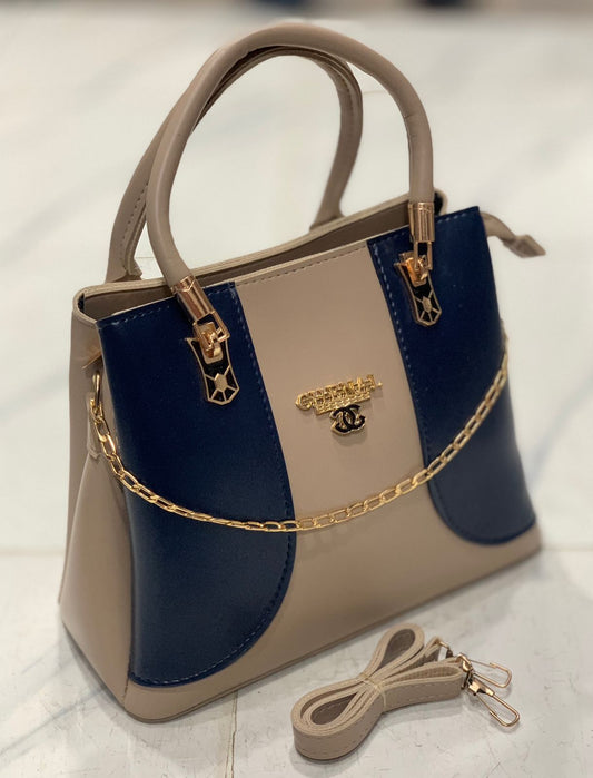 Front Chain Bag nude and black