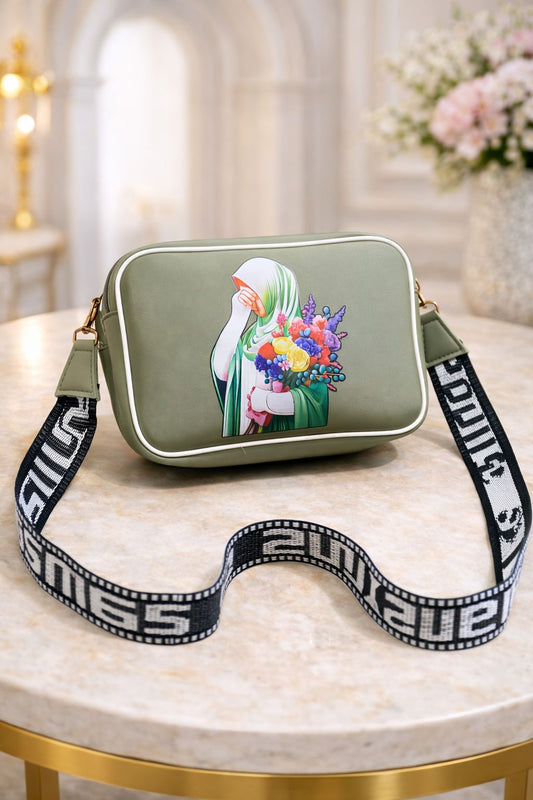 hijab face bag pistachio green