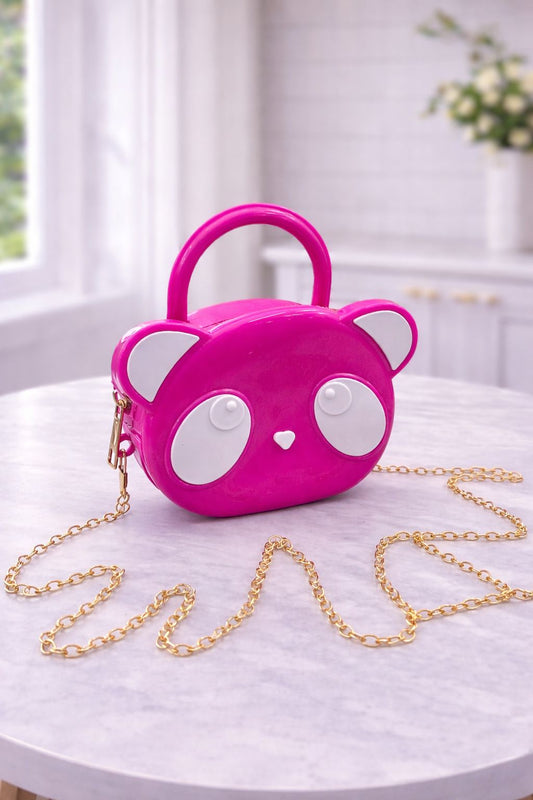 Kids Panda Mini Fiber rasberry