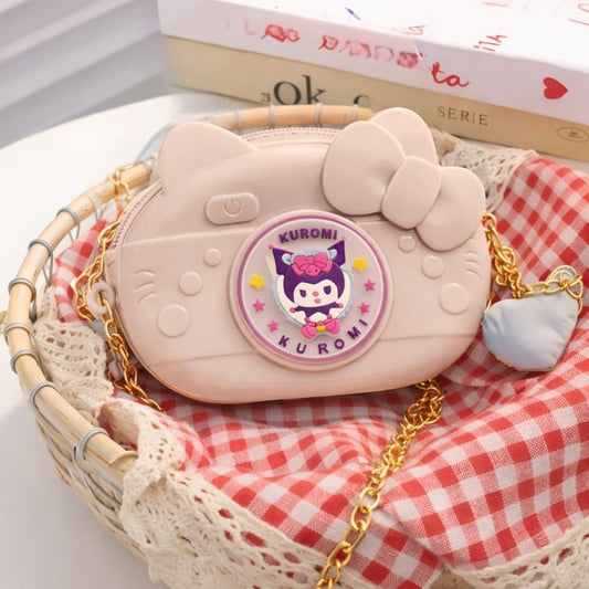 LED Light Kids Bag nude pink