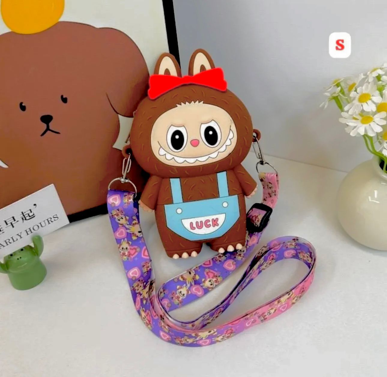 Labubu Silicon Bags coffee