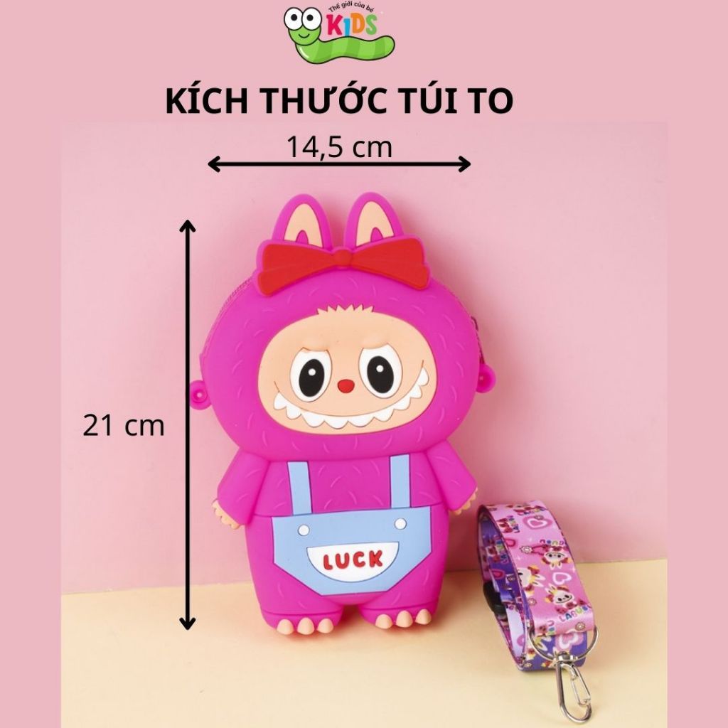 Labubu Silicon Bags pink berry