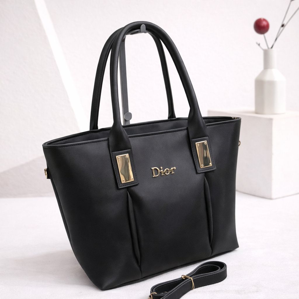 3 Zipper Tote Bag black