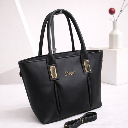 3 Zipper Tote Bag black