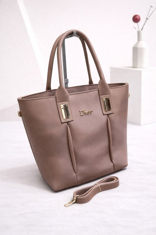 3 Zipper Tote Bag nude rose