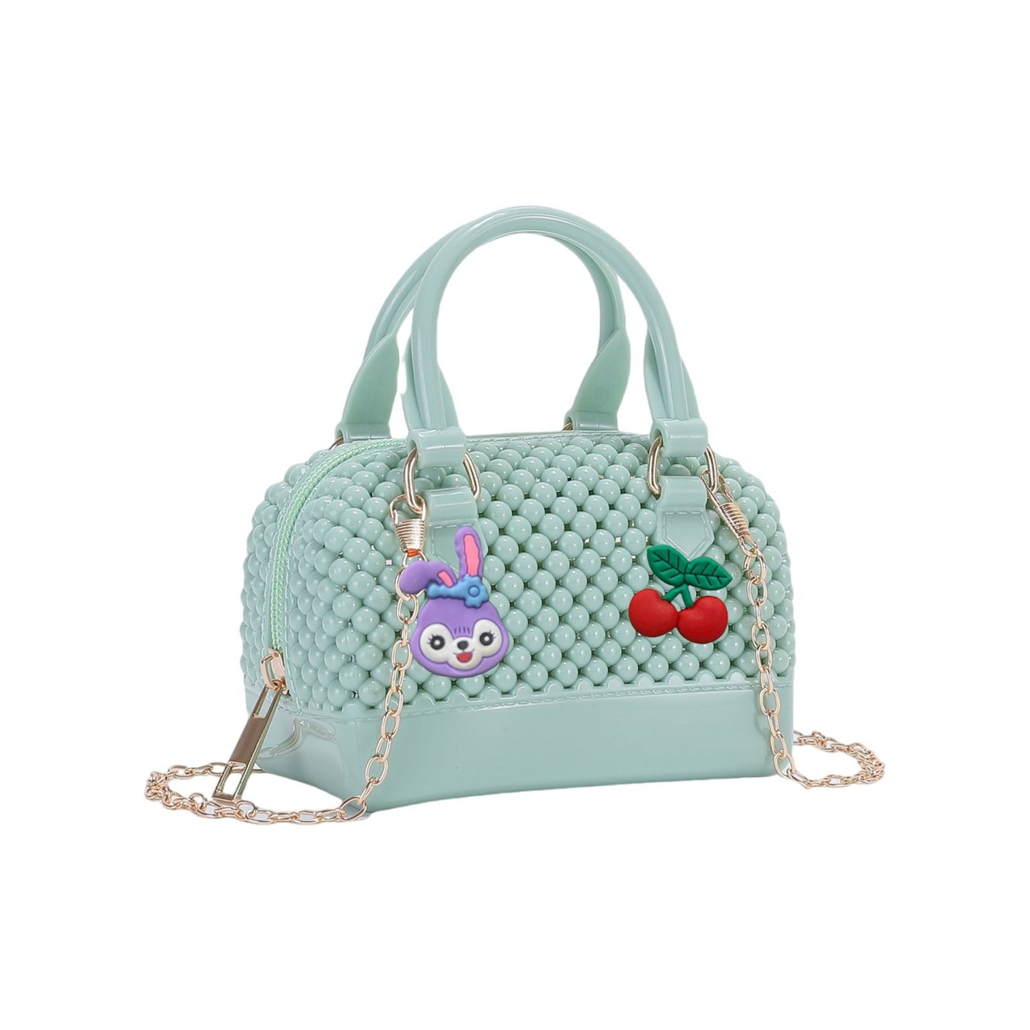 Bunny And Cherry Mini Bags mint green