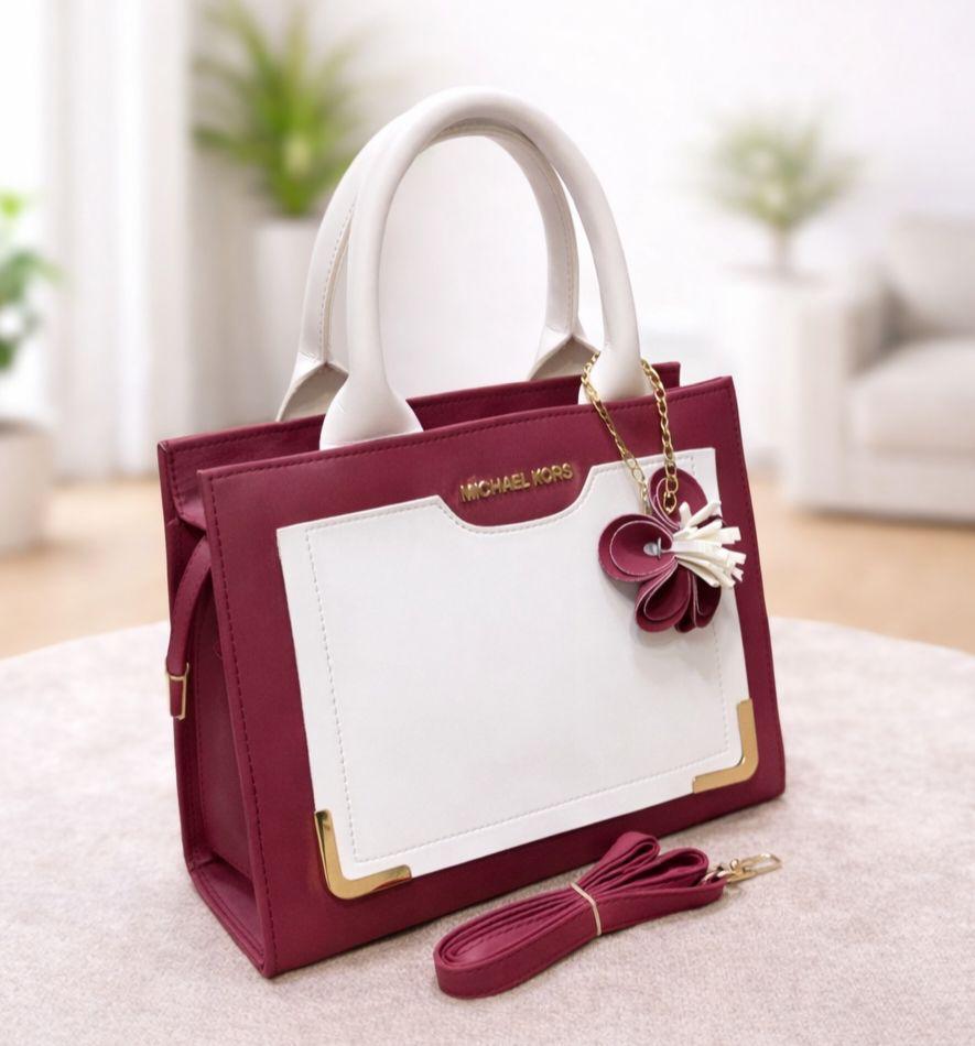 MK Front Flower Ketchain maroon