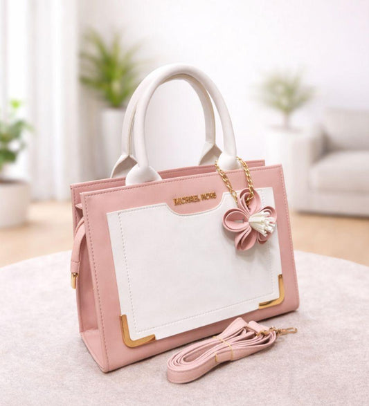 MK Front Flower Ketchain baby pink