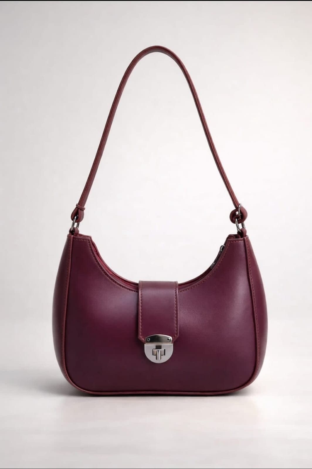New Half Moon Bag burgandy