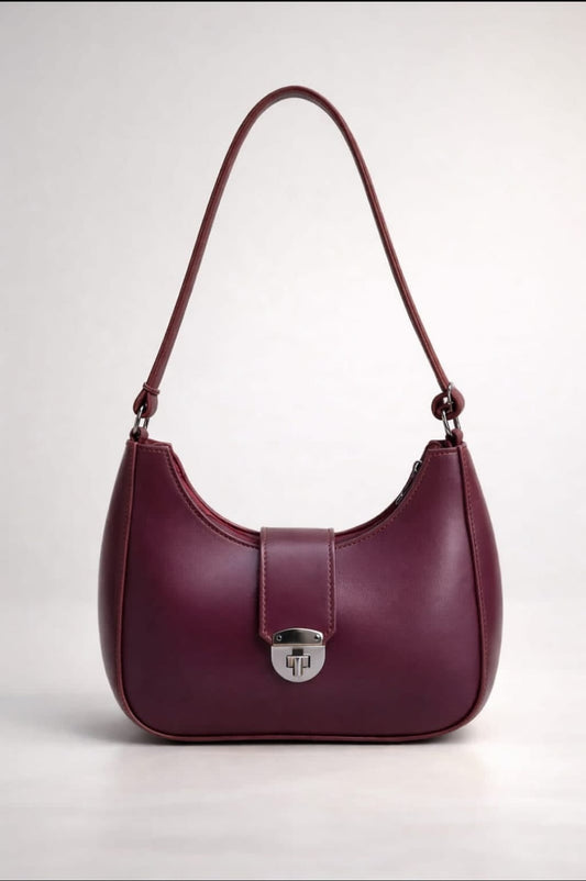 New Half Moon Bag burgandy