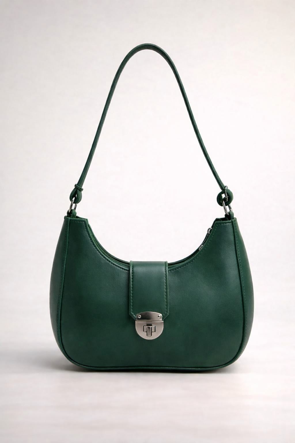 New Half Moon Bag bottle green