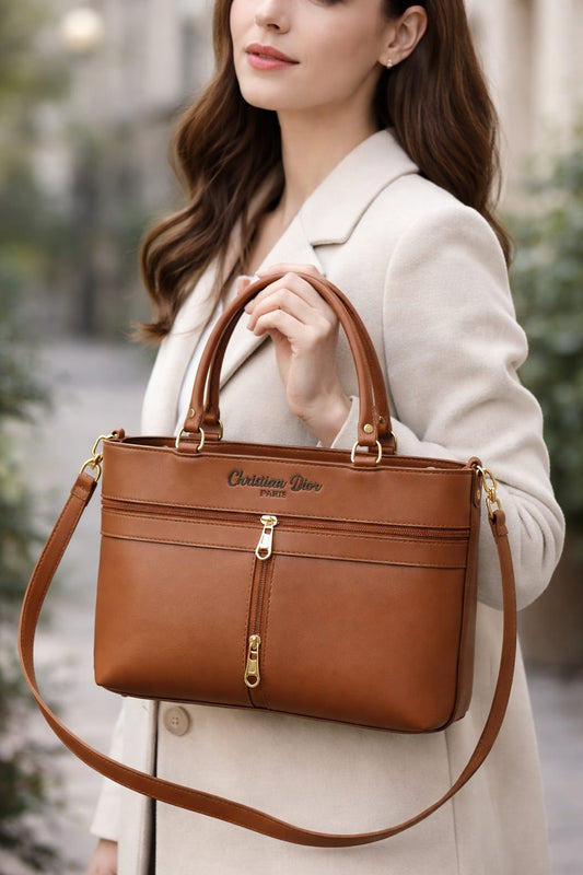CD Cynthetic Leather Bag dark mocha
